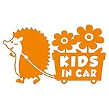 imoninn KIDS in car ステッカー　【シンプル版】　No.62　花屋のハリさん　（オレンジ色）