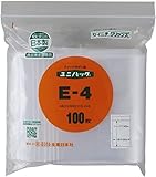 セイニチ 「ユニパック」 Ｅ－４ １４０×１００×０．０４ １００枚入 E-4(100)