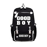 韓流グッズ BIGBANG MADE GOODBOY ビッグバン VIP GD TOP SOL VI D-LITE ファッション 10周年記念 可愛 バッグ リュックサック (ブラック)