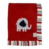 Trend Lab Elephant Parade Framed Receiving Blanket with Embroidery by Trend Lab