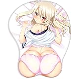 FANGCHUANG マウスパッド Fate/kaleid liner プリズマ☆イリヤ イリヤスフィール・フォン・アインツベルン 3D 立体 おしりマウスパッド