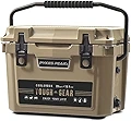PYKES PEAK (パイクスピーク) クーラーボックス TOUGH GEAR 20QT (18.9L) / 45QT (42.6L) アウトドア 釣り BBQ ピクニック レジャー用 【 TOUGH SERIES 】 【 20QT 】 SAND KHAKI