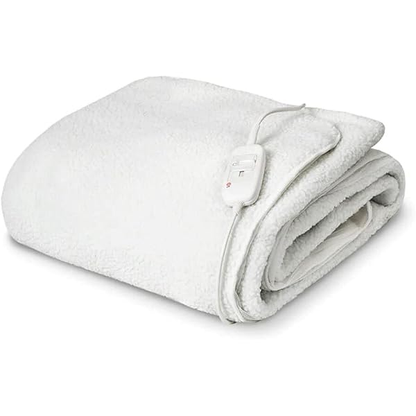 Tontine Double Bed Size Sherpa Fleece Fitted Sheet Electric Blanket 60W  w/Remote : Amazon.com.au: Home