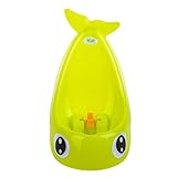 Liebeye 赤ちゃんの便器　男の子用　練習トイレ　おまる　トレーニング　壁に掛けてある便器　立っている　漫画　可愛い イエロー