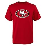 San Francisco 49ers NFL Youth PrimaryロゴパフォーマンスTシャツ L レッド