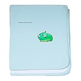 CafePress – Freddie the Frog – スーパーソフトベビー毛布、新生児おくるみ ブルー 084240652825CD2