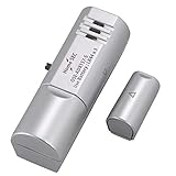 ミニ防犯アラーム 開放検知型 窓やドア用 マグネット感知式 貼付タイプ 大音量 電池タイプ