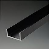 e-kanamono アルミチャンネル 2.0x30(内寸26)x15x4000mm ブラック