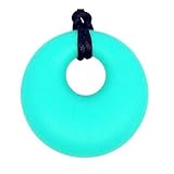 Silicone Baby Teething Necklace - Best Teether Necklace for Nursing Moms. Natural Teether Ring Donut
