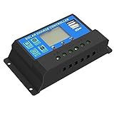 solaroakインテリジェントソーラー充電コントローラソーラーパネルバッテリーレギュレータwith USBポート表示( 12 V / 24 V 20 A )