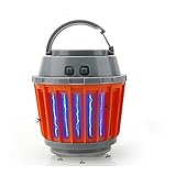 SINJIAlight ソーラーチャージ 電撃殺虫器 蚊取り器 誘虫灯 蚊 害虫 誘蛾 ハエ 取り LED ライト ランタン 照明両用 光源誘引 効果抜群 薬剤不要吊り下げ 据え置き 省エネルギー (