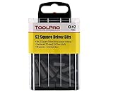 Toolpro # 2スクエアドライブビット( 50パック)で酷使ストレージボックス