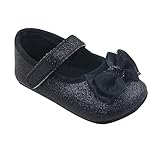 Gotdベビー靴女の子蝶結びShining Powder Soft Sole Crib Shoes カラー: ブラック