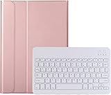 Lenovo Tab M10 HD ケース 2nd Gen 10.1インチ Lenovo Tab M10 HD 2nd Gen キーボード【Trocent】レノボ Tab M10 HD 第2世代 2020 (TB-X306F/TB-X306X) ケースキーボード 取り外し可能な無線Bluetoothキーボード スタンド機能 全面保護 スリムスタンドカバー 磁気着脱式キーボード(ローズゴールド)