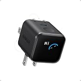 Anker Nano Charger (45W, Display, スイングプラグ) ブラック | 45W 充電器 USB PD USB-C 【PSE技術基準適合/約180度折りたたみ式プラグ】iPhone MacBook Air タブレット その他