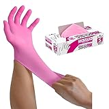 ショーワグローブ【ニトリル手袋・食品衛生法適合】No.8850 ニトリスト・ピンク 100枚入 S 1函 左右兼用 使いきり パウダーフリー ラテックスフリー