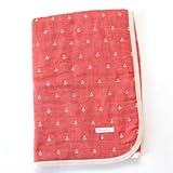 【HanzamCocoa】国産Hanzam Cocoa（ハンザムココア） 6重ガーゼケット 6重 タオルガーゼ ブランケット ひざ掛け ギフト 出産祝いおなかけっと イカリ柄 クォーターサイズ（100