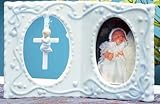 4" Photo Frame with Cross for Baby Girl by Roman [並行輸入品]