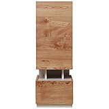 日本製(大川家具) 収納物が少し見えるリビングシリーズ 扉右勝手キャビネット ナチュラル fk0102 代引不可