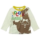 chocola(ショコラ) ガーゼ生地サーカスPt長袖Tシャツ 95cm /キナリ NO.CH-1411-16010