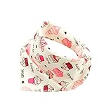 アイスクリーム、赤ちゃんのために4本の調整可能ベビーネッカチーフ/唾液タオル