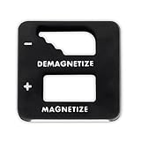 Black Precision Demagnetizer/ Magnetizer - For Screwdrivers, Small Tools, Small and Big Screws, Dril
