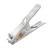uxcell アースクランプ　溶接アースクランプ　17.2 X 8.5×2.5cm　シルバートーン　金属　銅　300A