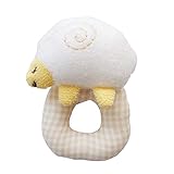 日本製 ベビー用ラトル　リング型　鈴入りがらがら　ひつじ