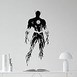 フラッシュ壁デカールフラッシュSuperhero Comics漫画ポスター壁ビニールステッカー子供ティーンボーイズ部屋保育園寝室壁アート装飾壁画172zzz
