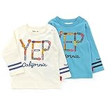 Bobson(ボブソン) 長袖Tシャツ (80～130cm) キムラタンの子供服 (77210x77710-163) サックス 110