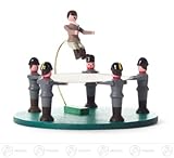 x の深さ 6.5 cmx4 cmx6,5 cm の鉱石山のクリスマス図木図の幅 X の高さのミニチュア跳躍の布のグループ