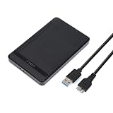 【USB3.0高速伝送】 2.5インチ hdd ケース USB3.0 HDD/SSD ケース 9.5mm/7mm 両対応 SSDケース ボックス SATA III 外付けハードディスク 5Gbps 高速データ転送 UASP対応 工具不要 120GB 128GB 240GB 256GB 500GB 512GB 1TB 2TB 3TBまで対応