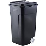 ラバーメイド(Rubbermaid) キャスター付き ゴミ箱 リフューズコンテナ 50ガロン (189L) ブラック FG285100BLA
