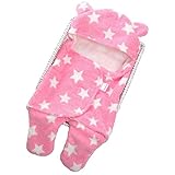 Happylifehere ベビー 赤ちゃん おくるみ ふわふわ コーラル フリース ガーゼ 新生児 かわいい 0-12ヶ月 D