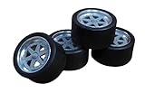 ZoomOn ZR064 1/24 17インチ SSR ホイール・ミラー セット (ハセガワR31用) タイヤ別売