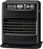 CORONA(コロナ) 石油ファンヒーター 【日本生産】 (木造9畳 / コンクリート12畳 まで) ニオイ低減機能 入切タイマー ワンタッチ給油 ブラック FH-G32YA5(K)