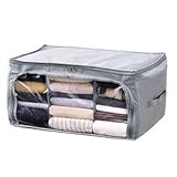 Kicode 防塵竹炭折り畳み式の服収納袋 衣料品、毛布、掛け布団、キルト、休日の装飾のための