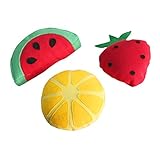3PCSハンドメイドベビーおもちゃスクイーザークリエイティブベビーおもちゃ[フルーツ]