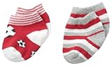 Country Kids baby-boys新生児サッカーストライプソックス2ペア