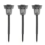 iimono117　ソーラー充電式 電撃殺虫ライト ブラック / 殺虫器 ガーデンライト 殺虫ライト 庭 玄関 虫よけ