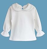 S'M子供服 女の子Ｔシャツ ブラウス女児 トップス 無地 可愛い ガールズ子供服 フォーマル 入学式 卒園式 発表会 結婚式 通園 ルームウエア カジュアル ホワイトS'M(エスエム） (120, 