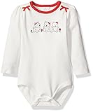 Gymboree Girls' Long-Sleeve Bodysuit with Bow Detail Doggy/Ivory 3-6 [並行輸入品]