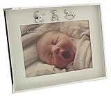 Charming and Simplistic Silver and Ivory Newborn Baby 7 x 5 Photo Frame by Haysom Interiors by Hayso
