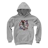 500レベルのウェイド・ボッグスKids Youth Hoodie – Boston野球ファンギア野球の殿堂の公式ライセンス – ウェイド・ボッグスHof R グレイ
