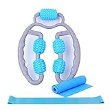 [Joustaren] マッサージローラー 手持ち挟む式 ヨガバンド エクササイズバンド フィットネスバンドリリースマッサージ