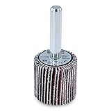 1" x 1" x 1/4" Shank Mounted Flap Wheels, 40 Grit Aluminum Oxide - 5 Pack [並行輸入品]