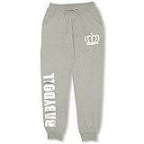 ベビードール 箔プリントセットアップ パンツ 大人 男女兼用 S グレー