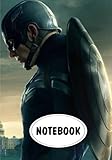 Notebook: Dot-Grid, Graph Grid, Lined, Blank Paper: Captain America: Journal Diary, 110 Pages, 7 X 10 (Notebook Journal)