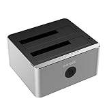 Inateck HDDスタンド USB3.0接続 2.5型 / 3.5型 (SATA I/ II/ III) HDD/SSD対応 パソコンなしでHDDのまるごとコピー クローン機能付き アルミ製 工具不要 銀灰色 FD2102