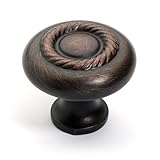 Dynasty Hardware K-80117-10B-25PK Rope Cabinet Hardware Knob, Oil Rubbed Bronze, 25-Pack [並行輸入品]